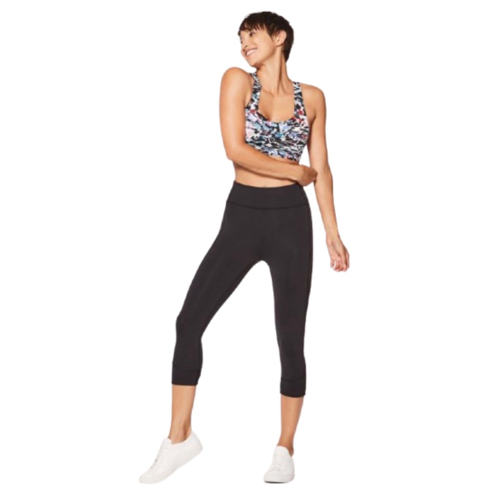 Lululemon In Movement Crop Leggings, Everlux 19" Black